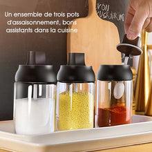 Charger l&#39;image dans la galerie, Pot à Condiments en Verre avec Cuillère
