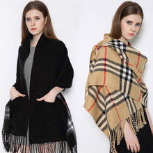 Charger l&#39;image dans la galerie, Ciaovie™ Hiver Femmes Châle à Plaid avec Poches
