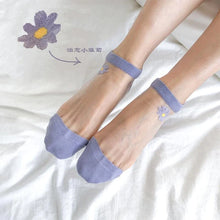 Charger l&#39;image dans la galerie, Chaussettes Marguerites Translucides (5 paires)
