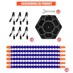 Base de Soudage en Alliage d’Aluminium avec Bras Flexibles