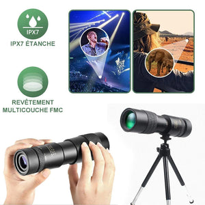 Télescope Monoculaire à Zoom Super Téléobjectif 4K