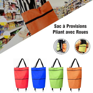 Ciaovie™ Sac à Provisions Pliant avec Roues