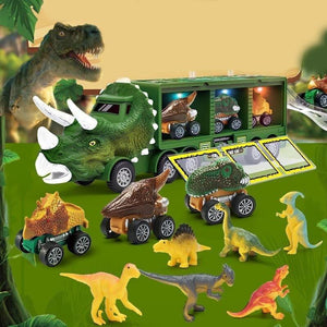 Voiture Jouet De Transport De Dinosaures Avec Sa Propre Musique Et Ses Propres Lumières