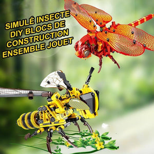 Simulé Insecte DIY Blocs de Construction Ensemble Jouet