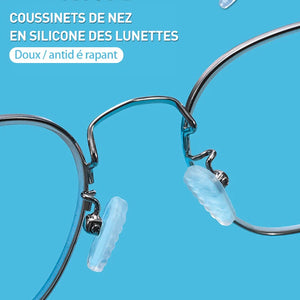 Ensemble de Coussinets de Nez en Silicone des Lunettes