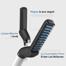 Charger l&#39;image dans la galerie, Peigne lisseur cheveux et barbe pour homme
