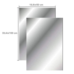 Feuilles Muraux Miroir en Plastique