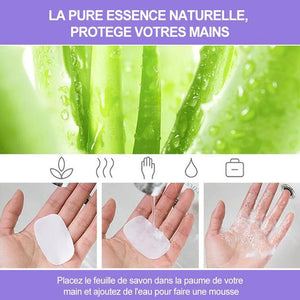 Feuilles de Savon Portable (5 Boîtes)