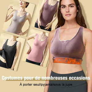 Gilet De Sous-Vêtements En Polaire Sans Couture Mince