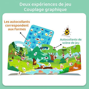 Livre de gelée éducatif portable