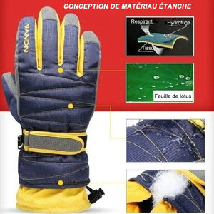 Gants Imperméables Coupe-vent d'Hiver Unisexes