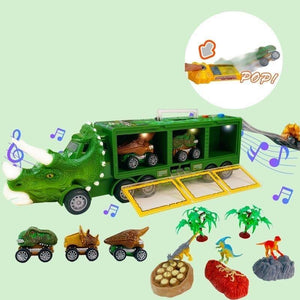 Voiture Jouet De Transport De Dinosaures Avec Sa Propre Musique Et Ses Propres Lumières