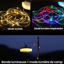 Charger l&#39;image dans la galerie, Guirlande lumineuse escamotable portative imperméable extérieure
