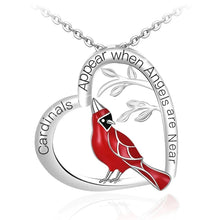 Charger l&#39;image dans la galerie, Collier Pendentif Coeur Cardinal
