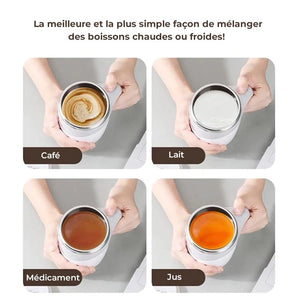 Tasse à café à agitation automatique