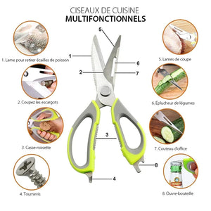 Ciseaux de Cuisine Multifonctionnel