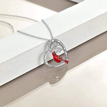 Charger l&#39;image dans la galerie, Collier Pendentif Coeur Cardinal
