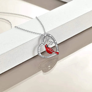 Collier Pendentif Coeur Cardinal