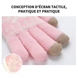 Femme Gants Hiver Chaud Avec Doublés