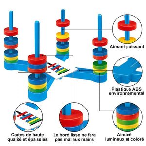 Jeu de Société D'anneaux D'allumettes Magnétiques