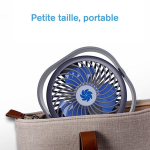 Mini Ventilateur de Chargement USB Carré