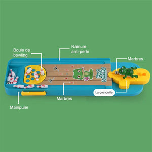 Jeu de Mini-bowling de Grenouille de Bureau