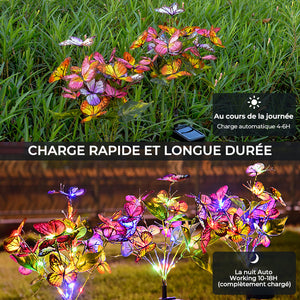 🌈✨Lampes solaires papillon pour jardin🦋🎶