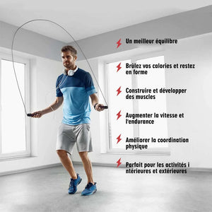 Ciaovie™ Corde à Sauter en Acier Ergonomique