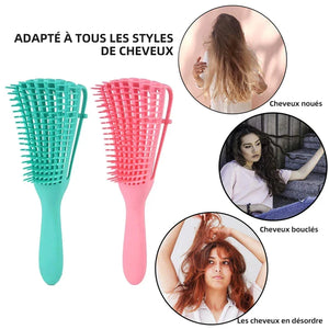 Peigne de Coiffure Pour les Cheveux Frisés