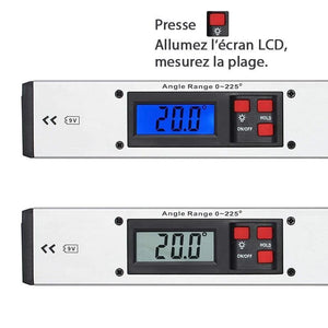 Mesureur D'angle avec Écran LCD Numérique