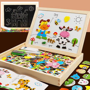 🌈🎨Puzzles magnétiques Jouet éducatif pour le cerveau des enfants✨