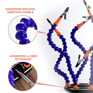 Base de Soudage en Alliage d’Aluminium avec Bras Flexibles