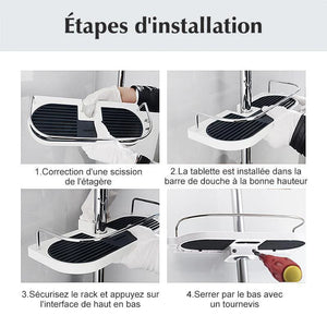 Étagère de douche multifonction