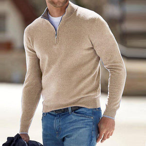 Pré-vente>>Pull Basique Zippé Pour Hommes