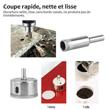 Charger l&#39;image dans la galerie, Foret Diamenté Ouvre-trou pour Verres et Carreaux (Kit de 15 PCs)
