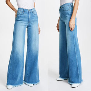 Jeans en Jean Évasée pour Femme des Années 70