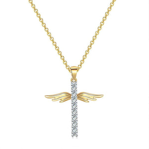 Collier Pendentif Croix d'Ange