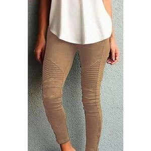 Pantalon Amincissant En Coton Elastique