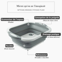 Charger l&#39;image dans la galerie, Planche à Découper Pliante Avec Bac à Vaisselle
