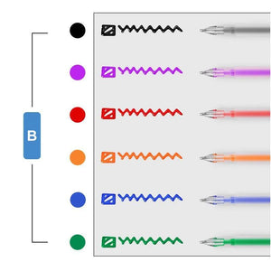 Ensemble de stylo coloré 3D