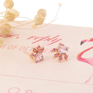 Boucles d'Oreilles Pattes de Chats Mignons