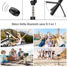 Charger l&#39;image dans la galerie, Selfie Trépied, Bluetooth Selfie Stick 3 en 1
