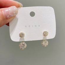 Charger l&#39;image dans la galerie, Boucles d&#39;oreilles Boule Simple Diamant Creux
