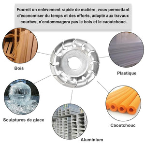 Disque à découper en bois 12 dents et housse de protection