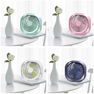 Mini Ventilateur de Chargement USB Carré