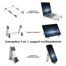 Charger l&#39;image dans la galerie, Support multifonctionnel 3-en-1 pour ordinateur portable Pad Phone
