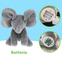 Charger l&#39;image dans la galerie, Éléphant en peluche, jeu de cache-cache électrique
