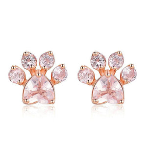 Boucles d'Oreilles Pattes de Chats Mignons