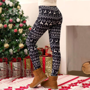 Ciaovie™ Mode Noël Femmes Elasticité Leggings Imprimés Extensible