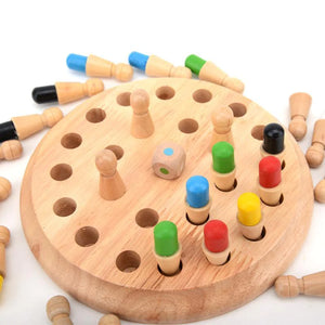 Échecs de bâton de match de mémoire en bois